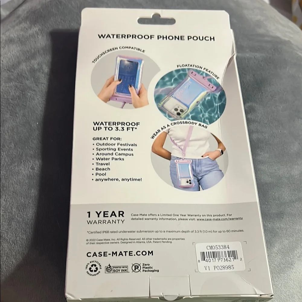 Case-Mate Waterproof Phone Pouch - Soap Bubble Color